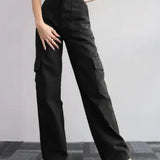 Eleganti pantaloni cargo da donna con pratiche tasche di AYLA per l'autunno