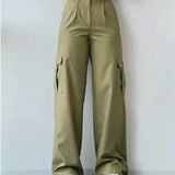 Eleganti pantaloni cargo da donna con pratiche tasche di AYLA per l'autunno