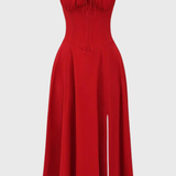 Betania | Abito a corsetto midi autunnale comodo ed elegante