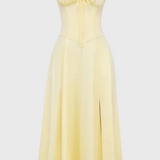 Betania | Abito a corsetto midi autunnale comodo ed elegante