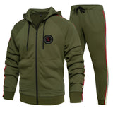 GIUDA | Elegante completo autunnale a righe in 2 pezzi