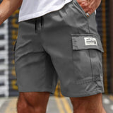 Uomini - Pantaloncini Estivi - Vita Elastica - Tasche Multiple - Tessuto Leggero e Traspirante