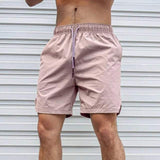 Short estivi mentali maschili - Fit facile e rilassato - vita elastica con cordone - sopra il ginocchio