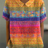 Maya | Camicia a Strisce Floreali