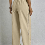 Shania - Pantaloni Relaxed con Bottoni