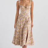 Betania | Abito a corsetto midi autunnale comodo ed elegante
