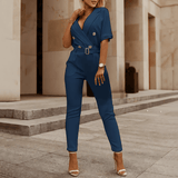 JESSICA | Tuta autunnale chic con scollo a V per un look disinvolto di stagione